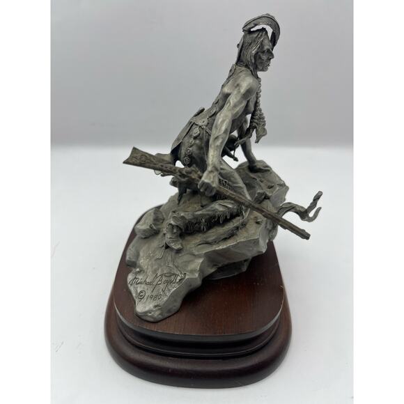 Comanche 424/2500 Chilmark Michael Boyett Fine Pewter Sculpture Native American - Picture 2 of 7